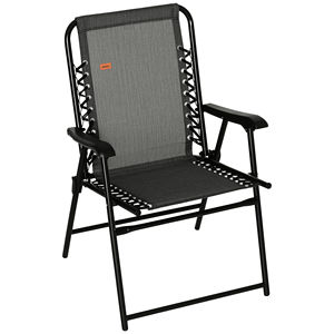 Sedia Pieghevole Portatile Quadrata da Esterno con Braccioli per Campeggio, Piscina, Spiaggia, Prato, Terrazza - Alluminio e Ferro per Hotel, Palestre, Giardini, Tessuto - Product Image 1