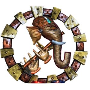 งานศิลปะติดผนังรูปพระพิฆเนศโลหะสมัยใหม่ - Product Image 1