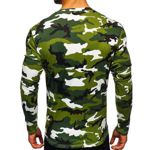Camiseta Deportiva de Manga Larga para Hombre, Cuello Redondo, Ajustada, 100% Algodón Jersey de Alta Calidad, Colores Sólidos, con Logotipo Frontal - Product Image 3