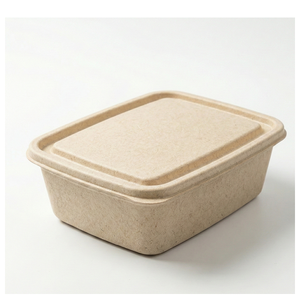 Contenedor Rectangular Biodegradable de Bambú con Sello de Silicona a Prueba de Fugas, Lonchera para Oficina, Escuela y Picnic al Aire Libre - Product Image 1