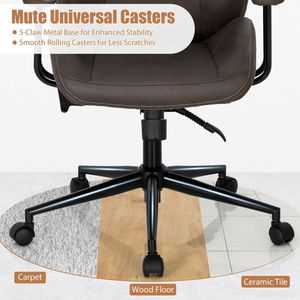 Sedia da Ufficio Direzionale Altamente Regolabile con Braccioli Confortevoli - Product Image 2