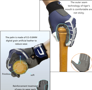 Guantes de Béisbol de Alta Calidad al por Mayor de Fábrica, Guantes Deportivos de Protección Transpirables con Logotipo Personalizado - Product Image 4