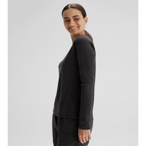 Camiseta de Manga Larga de Algodón 100% para Mujer, Estilo Casual, con Logotipo Personalizado, Ropa Urbana, Verano, OEM - Product Image 3