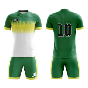 Maillot de football personnalisé pour homme, bleu, col en V, manches courtes, 100 % polyester, impression par sublimation, évacuation de l'humidité, coupe athlétique, tenue d'équipe - Product Image 5