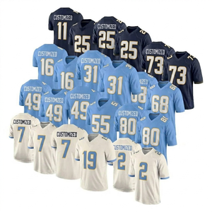 Maillot de football américain personnalisé à manches courtes, 100 % polyester, tissu respirant à séchage rapide, vêtements de tournoi de haute qualité pour hommes - Product Image 1