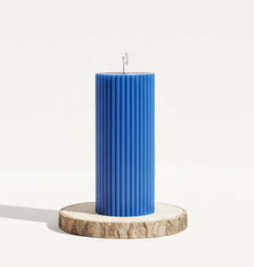 Bougie pilier côtelée en cire de soja en gros et en vrac, magnifique, de haute qualité, faite à la main, écologique, décoration de Noël pour la maison - Product Image 1