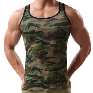 Camiseta Deportiva de Tirantes para Hombre, Cuello Redondo, Secado Rápido, Tejido de Algodón/Bambú, Transpirable, para Fitness y Entrenamiento - Product Image 1