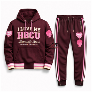 Conjunto Deportivo Personalizado HBCU - Ropa Deportiva Casual con Capucha de Primera Calidad 100% Algodón para Equipos y Universidades - Product Image 1