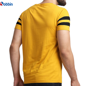 Camiseta de moda para hombre, diseño único, nueva camiseta informal para hombre, moda de verano, camiseta de manga corta a rayas con cuello redondo y color sólido - Product Image 4