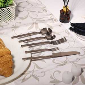 Elegant Custom Logo Rose <b>Gold</b> <b>Cutlery</b> <b>Set</b> Wedding Restaurant Event Purpose - Product Image 4