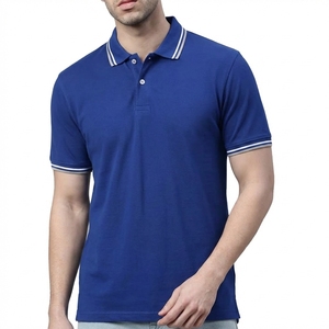 เสื้อโปโลผู้ชายผ้าคอตตอนผสมโพลีเอสเตอร์ พิมพ์โลโก้ได้ แห้งเร็ว ระบายอากาศดี ทนทาน ใช้งานได้นาน - Product Image 1