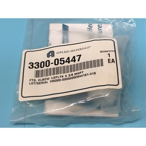 3 AMAT 3300-05447 FTG, Codo 1/2 FLTK X 3/8 MNPT - Equipo y Piezas de Semiconductores de Confianza de Marca Global - Product Image 1