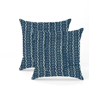 Funda de Cojín Decorativa de Algodón con Estampado Indigo Hecho a Mano, Funda de Almohada Floral Étnica Boho para Decoración del Hogar, Sofá o Cama - Product Image 1