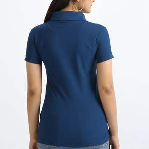 Women’s 100% Cotton <b>Polo</b> Shirt Blank Plain Short Sleeve <b>Polo</b> T Shirt for Printing OEM Custom Logo <b>Ladies</b> Formal Casual <b>Polo</b> Top - Product Image 2
