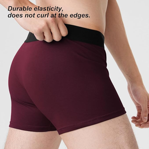 Calzoncillos Bóxer de Viscosa de Bambú para Hombre, Ropa Interior Suave, Elástica y Transpirable, Paquete Hecho en Bangladesh - Product Image 3