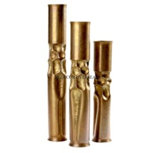 High Grade Gold Plated <b>Unique</b> Texture Prime Quality Metal Made Flower <b>Vase</b> For Home Decor And Wedding Centerpiece Decoration - Product Image 1