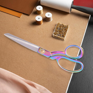 Golden Professional 12 Inch Heavy Duty <b>Sewing</b> Fabric <b>Scissors</b> Industrial Sharp Steel Shears with Smooth Edge for Leather Cutting - Product Image 6