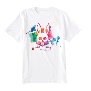 เสื้อยืดพิมพ์ลายคุณภาพสูงสำหรับผู้หญิงและผู้ชาย ผ้าฝ้าย 100% ระบายอากาศได้ดี ไม่เป็นขุย พิมพ์ลายดิจิทัล ดีไซน์ปรับแต่งได้ มีหลายขนาด - Product Image 2