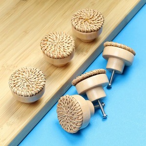 Rattan door handle set wholesale prices <b>dresser</b> pull handles nightstand <b>knob</b> cupboard <b>knobs</b> - Product Image 2