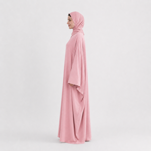 Wholesale Modest <b>Abaya</b> Set For Women Full Sleeve Maxi Length Matching Hijab Full Coverage Soft Breathable Fabric - Product Image 2