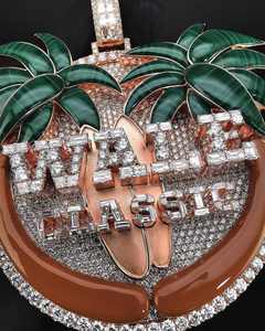 Pendentif Breloque Palmier en Argent Sterling S925 Plaqué Rhodium, entièrement serti de Moissanite VVS, style Hip Hop, pour Bijoux Certifiés - Product Image 5