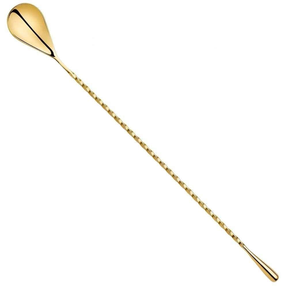 Cuchara de Barra de Latón de Alta Calidad, Duradera y Moderna, para Degustación y Mezcla de Café, con Mango Trenzado, Herramienta de Barra Personalizable - Product Image 2