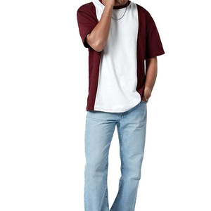 Camiseta de hombre más vendida, 100% algodón, oversize, con hombros caídos, lisa, de gramaje pesado, para hombre - Product Image 3