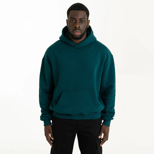 Men's 100% Cotton Hoodies Sweatshirts Heavy Weight <b>Thick</b> <b>Fleece</b> Oversized Solid Pattern Knitted Digital Printed Custom - Product Image 1