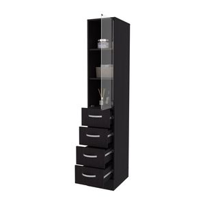 Mueble de Baño Pion Wengue con Puerta de Vidrio y Cajones, Elegantes Estantes para Baño - Product Image 6