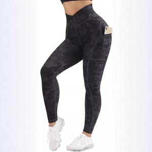 Leggings Deportivos de Alta Calidad para Mujer, Tejidos, Sin Costuras, Transpirables, Ecológicos, de Secado Rápido, con Bolsillos, Cintura Media y Compresión - Product Image 1