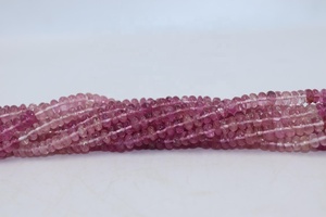 Cuentas Redondas Facetadas de Turmalina Rosa Natural AAA de 5 mm y 15 Pulgadas para la Fabricación de Joyas - Product Image 3