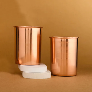 Gobelet en verre martelé plaqué cuivre de qualité exceptionnelle, nouveau design, taille personnalisée, pour la salle de sport, le bar, portable - Product Image 3