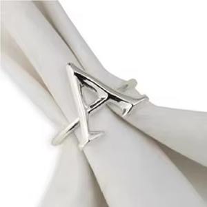 Anillo de Servilleta de Metal de Alta Calidad para Accesorios de Comedor, Decoración de Mesa, Presentación de Bodas y Decoración de Fiestas - Product Image 1