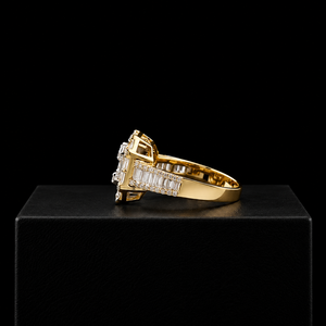 Luxury Moissanite Diamond Octagon <b>Ring</b> Full <b>Iced</b> Baguette Cut Cluster Wedding <b>Ring</b> For Man Women 14K Gold Plated Hip Hop <b>Ring</b> - Product Image 5