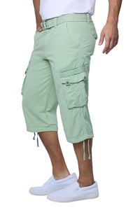 Vente directe usine Short ample en toile tricotée 100% coton épais, taille mi-haute, effet vieilli, avec logo frontal uni - Product Image 2