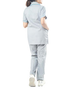 Ventes en gros de blouses médicales unisexes pour hôpitaux, infirmières, manches courtes, tissu jersey, matière spandex, ensembles de blouses - Product Image 4