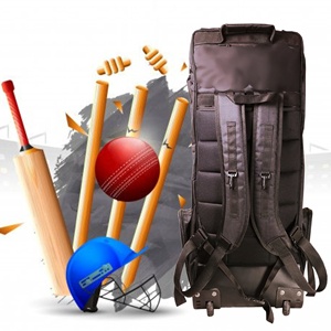 Kit de críquet de partido profesional, bolsa de lona deportiva, cuero sintético de calidad superior, resistente al agua, 50-70L, logotipo personalizado, uso en exteriores - Product Image 4