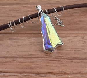 Collier en argent sterling 925 plaqué platine vintage avec zircon druzy jaune naturel, pierre précieuse de guérison, vente en gros - Product Image 2