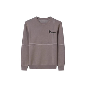 Sudaderas ligeras de invierno, transpirables, impermeables, con cuello redondo, estilo casual, lavado ácido, color liso, para hombre, de algodón/poliéster, 380g, precio bajo - Product Image 1