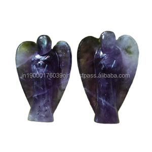 Wholesale Natural Agate Stone hand Craved Best Quality High Flashy <b>Rainbow</b> Moonstone Crystals <b>Wings</b> Angel For Sale - Product Image 2