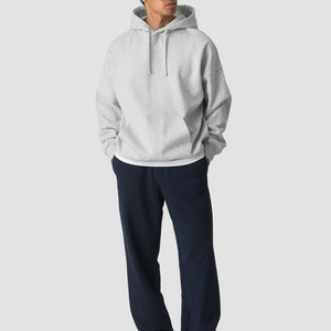 Sudaderas con Capucha Extra Grandes de Felpa de Mezcla de Algodón con Logotipo Personalizado OEM para Hombres, Mujeres y Niños, Gruesas y Lisas para Invierno con Logotipo Bordado en la Parte Delantera - Product Image 3