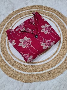 Ensemble Kurti Anarkali et pantalon en tissu de soie pure avec impression numérique à motifs métallisés, toutes saisons et spécialités festives, avec dupatta assortie, à prix de gros - Product Image 5