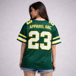 Camiseta Deportiva Unisex Verde y Amarilla, Talla 23, Malla Transpirable, Estilo Urbano, Venta al Por Mayor en EE. UU. - Product Image 3