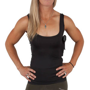 Camisetas sin mangas para mujer con bolsillos ocultos para portar armas, camisetas con funda oculta para portar armas - Product Image 1