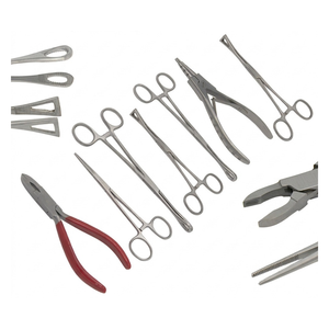 Professional 7 Pcs Stainless Steel <b>Piercing</b> Tool Set Slotted Pennington Forceps Clamps with Skin Jewelry for <b>Piercing</b> - Product Image 6