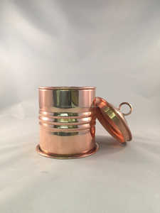 Antique Copper <b>Spice</b> Storage <b>Jar</b> Unique Design Metal Kitchenware Dessert Container Wholesale Supplies India - Product Image 2