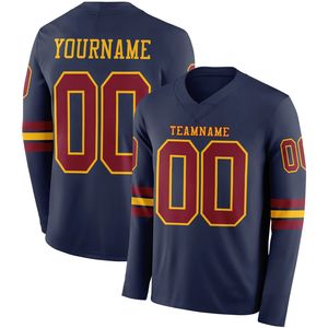 Maillot de football personnalisé respirant à manches longues avec logo frontal, vêtements de sport d'équipe de haute qualité pour toutes les saisons - Product Image 3