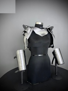 Traje de Armadura de Caballero Moderno de Acero Inoxidable Plateado, Estilo Gótico Medieval, Disfraz de Cosplay, Pechera Completa con Protectores de Brazos - Product Image 4