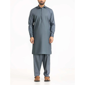 <b>Men</b> Traditional <b>Shalwar</b> <b>Kameez</b> Premium Cotton Comfortable Loose Fit Elegant Traditional Clothing Set - Product Image 2