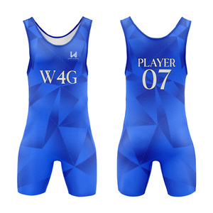 Combinaison de lutte MMA personnalisée pour homme W4G, impression par sublimation, ajustée, une pièce, en spandex et polyester, séchage rapide, vêtements d'arts martiaux pour adultes - Product Image 3